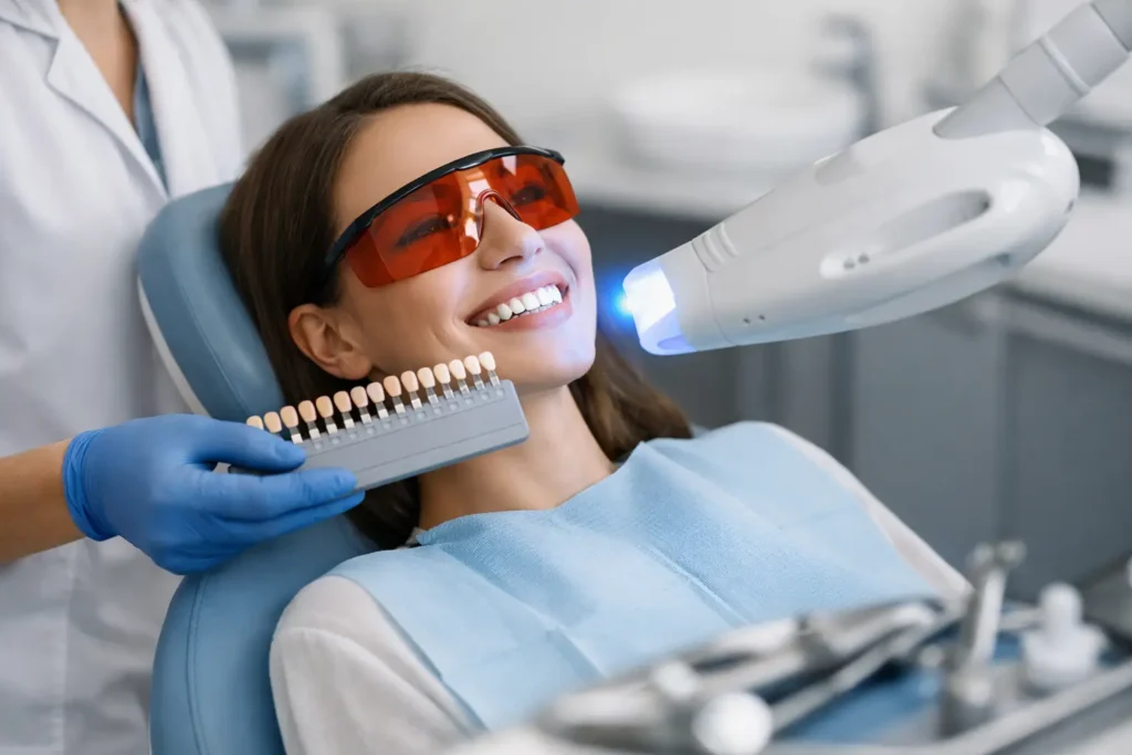 Blanqueamiento dental seguro en clínica paso a paso