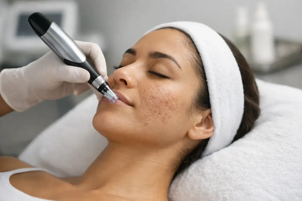 Dermapen para cicatrices de acné: ¿funciona?